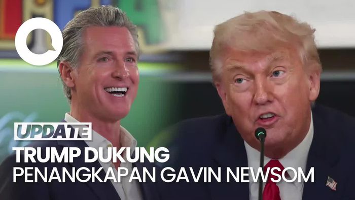 Video Trump Dukung Penangkapan Gubernur California Newsom: Dia Tak Kompeten