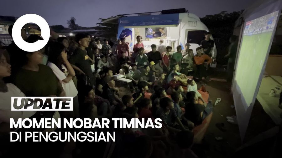 Video: Korban Kebakaran Penjaringan Nobar Timnas vs Jepang di Pengungsian