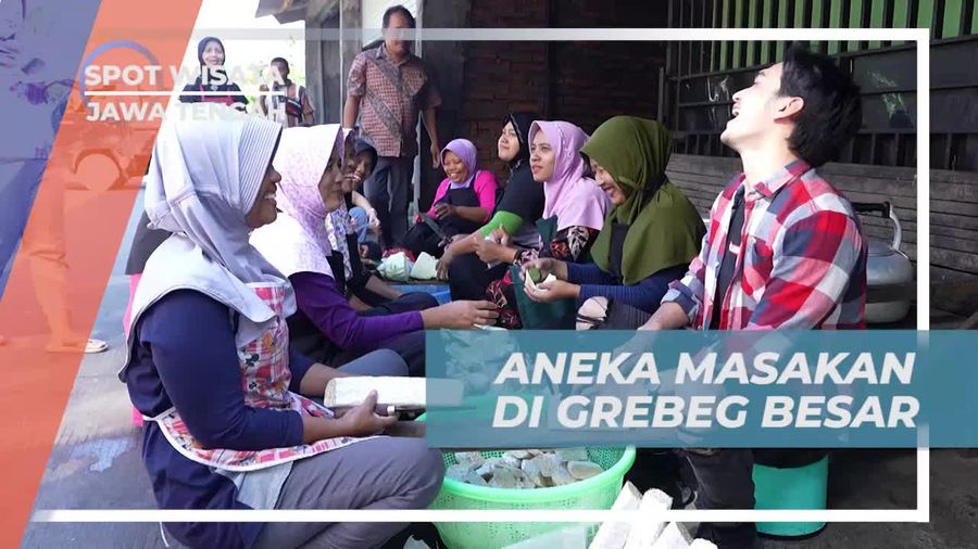 Memasak Aneka Masakan Tradisional Bersama di Grebeg Besar Demak