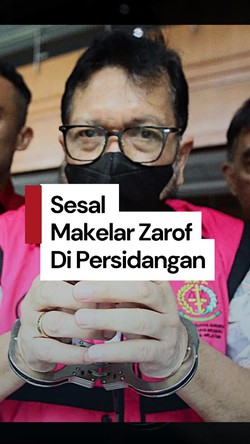 Video Sidang Zarof Ricar: Saya Menyesal Masa Pensiun Malah di Sini