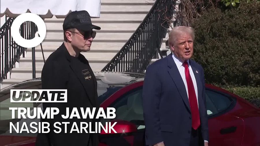 Video Trump Jawab Nasib Starlink hingga Isu Elon Musk Pakai Narkoba