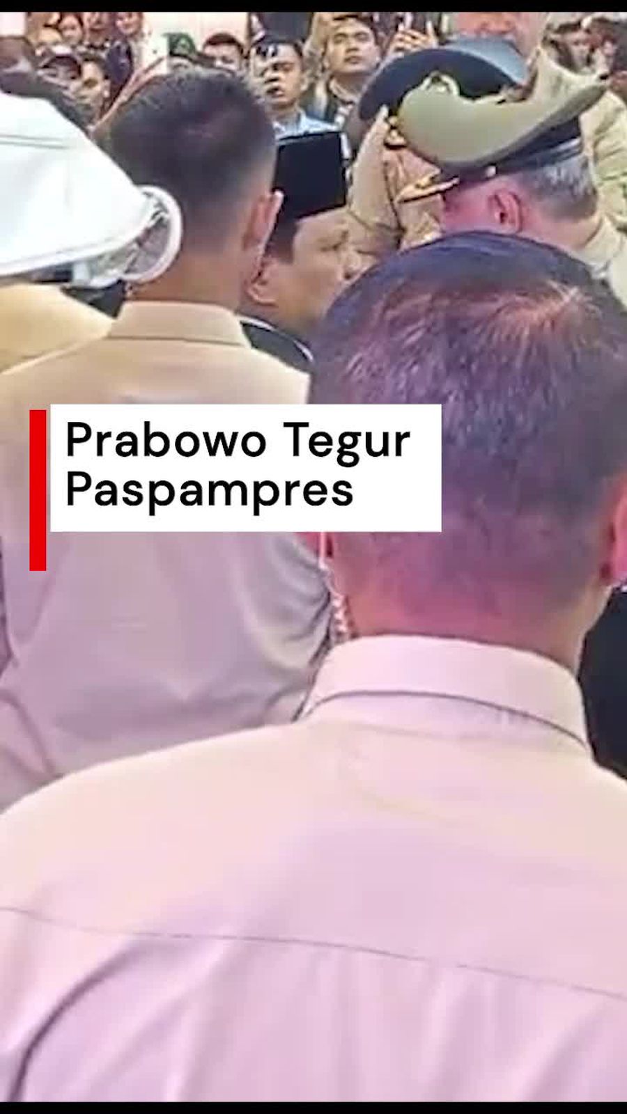 Video: Prabowo Tegur Paspampres gegara Tepis Tangan Jenderal Negara Sahabat