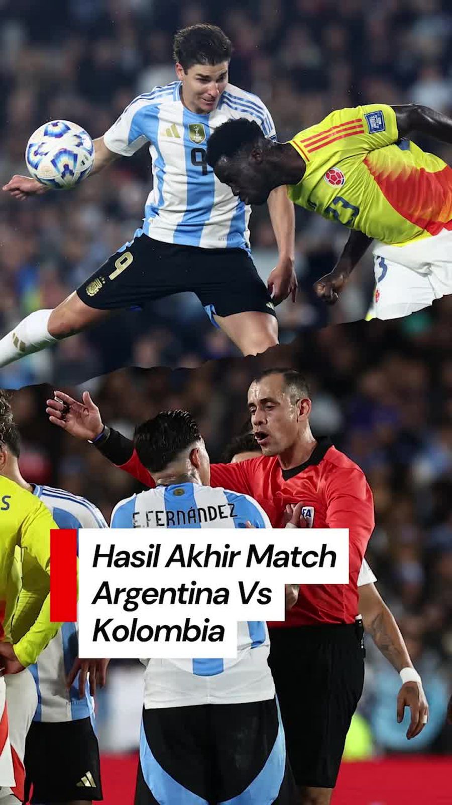 Video: Argentina Ditahan Imbang Kolombia di Kualifikasi Piala Dunia 2026