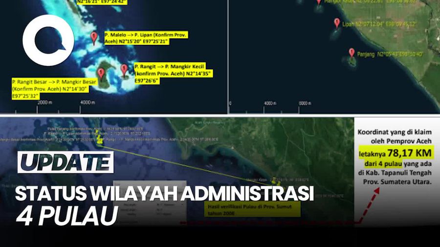 Video: Penjelasan Kemendagri Soal 4 Pulau yang Jadi Rebutan Aceh dan Sumut