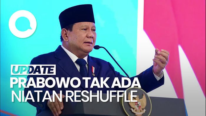 Video Prabowo: Saya Tidak Ada Rencana Mau Reshuffle