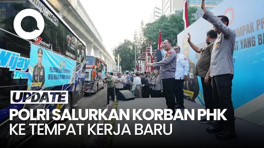 Video: Kapolri Lepas 700 Buruh Korban PHK ke Tempat Kerja Baru