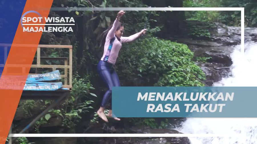 Menaklukkan Rasa Takut Melompat dari Jembatan di Majalengka