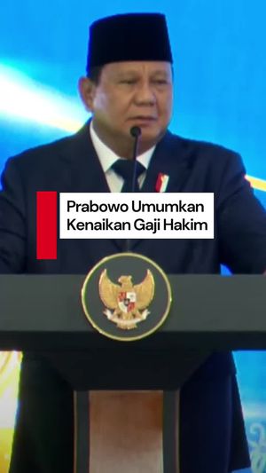 Video: Prabowo Umumkan Kenaikan Gaji Hakim hingga 280 Persen