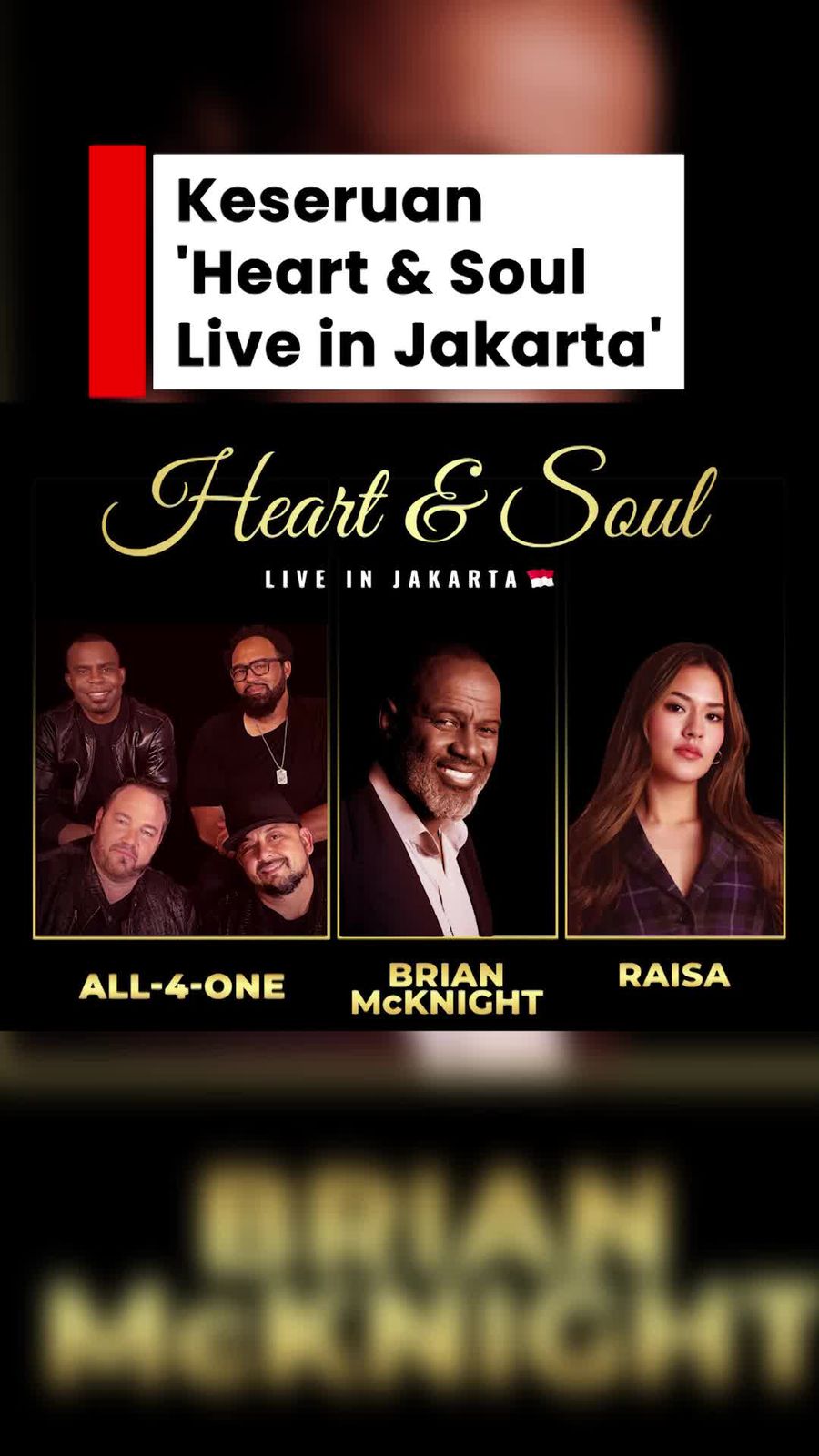 Video: 2 Jam Lebih Dihibur All 4 One, Brian Mcknight dan Raisa