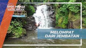 Melompat dari Jembatan di Curug Muara Jaya, Majalengka