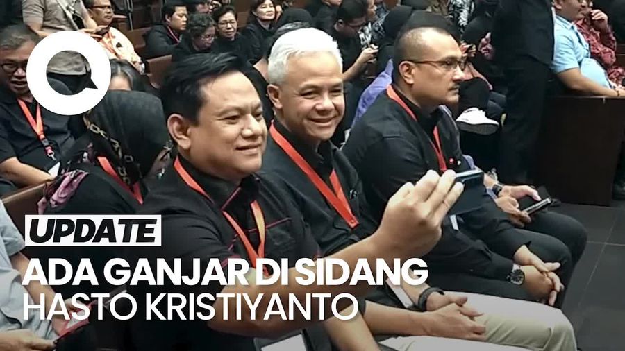 Video: Ganjar Hadiri Sidang Pemeriksaan Ahli Hasto Kristiyanto