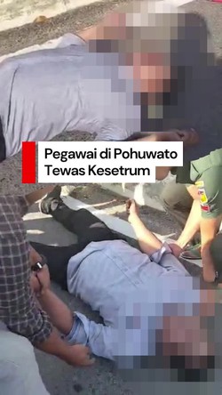 Video 2 Pegawai Bank Kesetrum di Bundaran Panua Pohuwato, 1 Orang Tewas