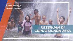 Menikmati Keseruan Bermain Air di Curug Muara Jaya, Majalengka