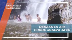 Bermain Air dan Berenang di Derasnya Curug Muara Jaya, Majalengka