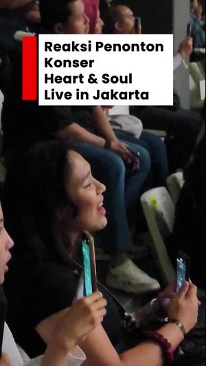 Video: Serba-serbi Reaksi Penonton Konser Heart & Soul Live in Jakarta 