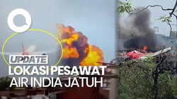 Video Kondisi Terkini di Lokasi Jatuhnya Pesawat Air India