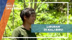 Bermain dan Bersantai di Wisata Alam Kali Biru, Jayapura