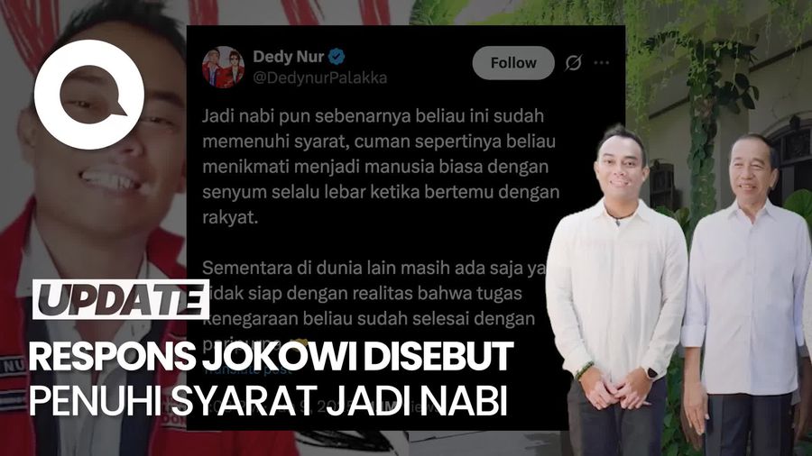Video: Jokowi Bilang Begini Usai Disebut Penuhi Syarat Jadi Nabi