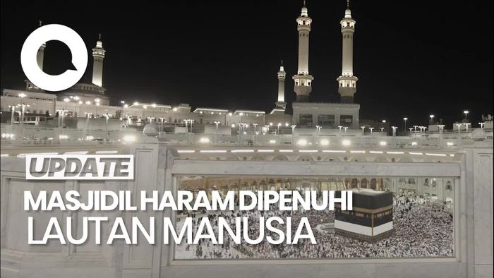 Video Masjidil Haram Dipenuhi Lautan Manusia saat Umrah Kembali Dibuka