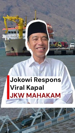 Video Kelakar Jokowi soal Kapal JKW Mahakam: Senang Banget, Alhamdulillah