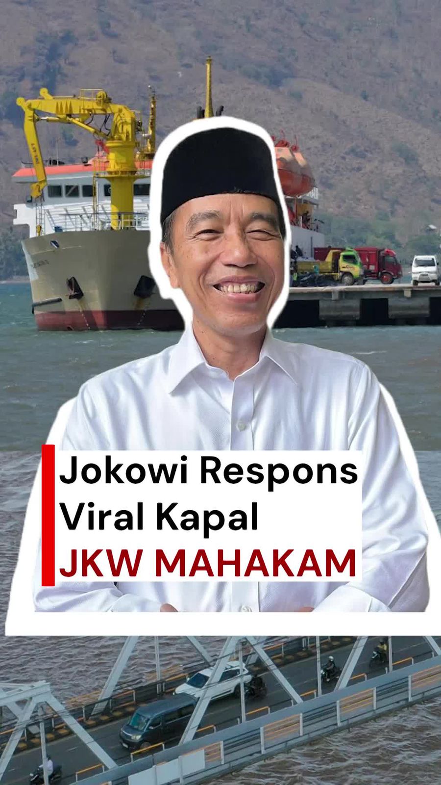 Video Kelakar Jokowi soal Kapal JKW Mahakam: Senang Banget, Alhamdulillah