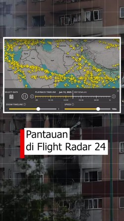 Video: Radar Pesawat Komersial Hindari Wilayah Iran dan Irak