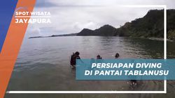 Mempersiapkan Diri untuk Diving di Pantai Tablanusu, Jayapura