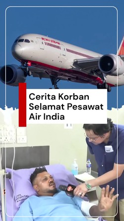 Video: Cerita Mencekam Korban Selamat Pesawat Air India
