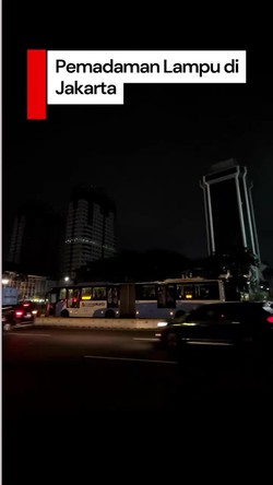 Video: Ada Pemadaman di Jakarta, Sejumlah Bangunan Instansi Gelap Gulita