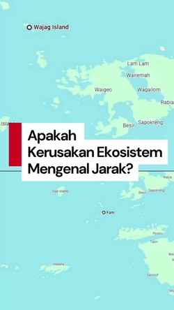 Video Menyoal Jarak Tambang Nikel di Raja Ampat