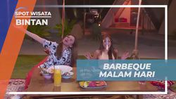 Menikmati Makan Malam Barbeque di Resort Bintan