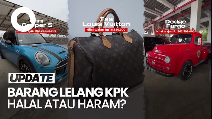Video: KPK Lelang Barang Rampasan Korupsi: Halal atau Haram?