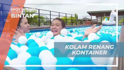 Berenang Seru di Kolam Kontainer Unik di Bintan