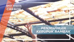 Menjemur Kerupuk Rambak di Bawah Terik Matahari Cirebon