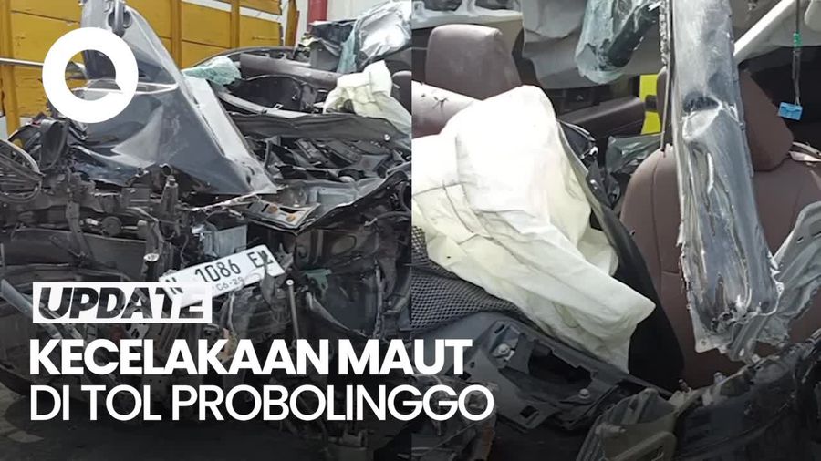 Video Ringseknya Innova Zenix Usai Tabrak Truk di Tol Probolinggo