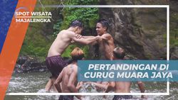 Bertanding Seru di Aliran Curug Muara Jaya Majalengka