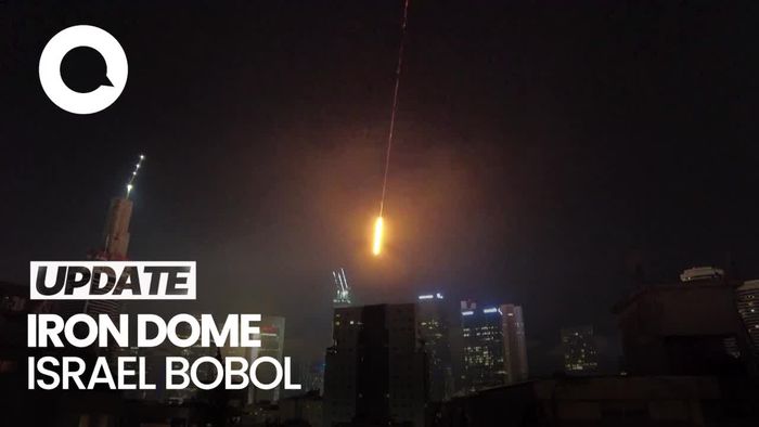 Video: Detik-detik Rentetan Rudal Iran Bombardir Israel