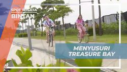 Menyusuri Keindahan Sekitar Kolam Treasure Bay Bintan dengan Sepeda