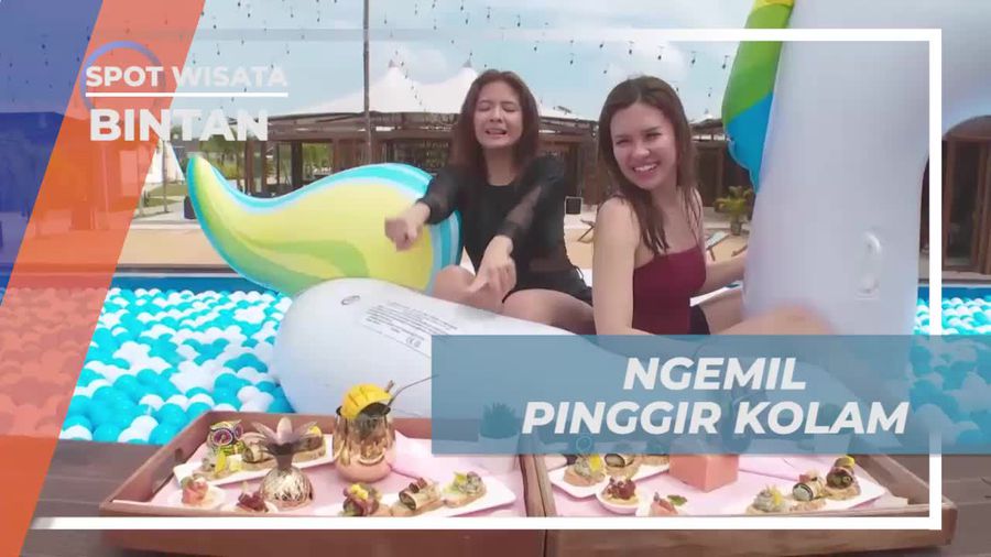 Ngemil Sambil Berenang di Pinggir Kolam Resort Bintan