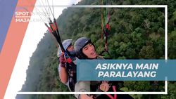 Meluncur dan Bermain Paralayang dengan Pemandangan Majalengka