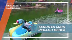 Serunya Balapan Perahu Bebek di Situ Cipanten Majalengka