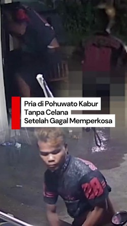 Video: Pria Ini Lari Terbirit-birit Tanpa Celana Seusai Gagal Memperkosa