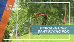 Menikmati Flying Fox dengan Gaya Terbalik di Bukit Doa Manado