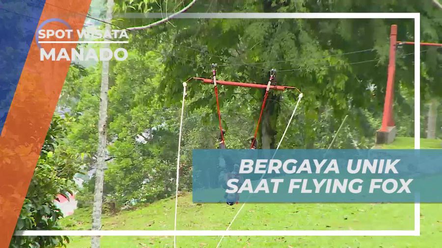Menikmati Flying Fox dengan Gaya Terbalik di Bukit Doa Manado
