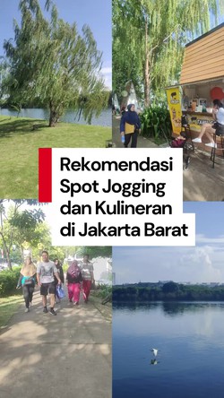 Video: POV Olahraga-Kulineran Estetik dengan View Danau dan Pesawat di Jakbar