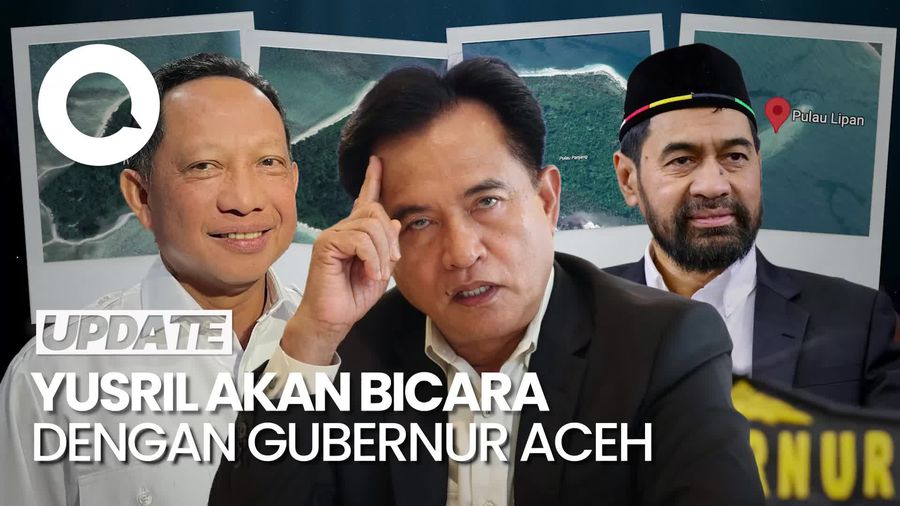 Video: Yusril Akan Bicara dengan Gubernur Aceh Bahas 4 Pulau Masuk Sumut