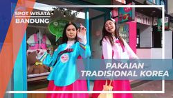 Menggunakan Pakaian Tradisional Korea di Bandung