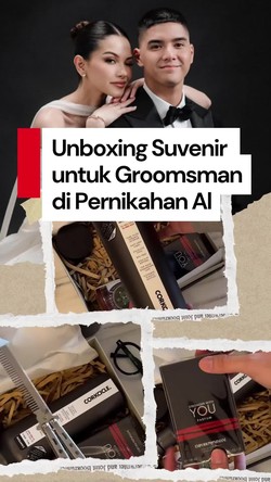 Video: Spill Suvenir untuk Groomsman di Pernikahan Al Ghazali dan Alyssa