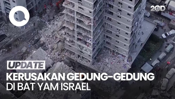 Video dari Udara: Israel Dibuat Bak Gaza, Gedung-gedung Hancur