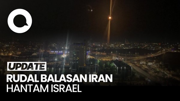 Video Malam Mencekam di Yerusalem, Sirene Meraung Kala Iran Bombardir Israel